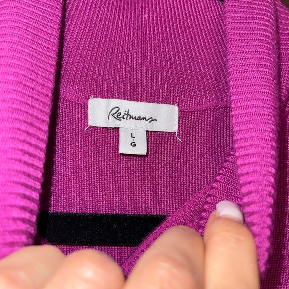 REITMANS Purple Sleeveless Turtleneck Top - Picture 2 of 2